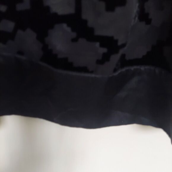 Juicy Couture Tunic Dress Size 2 Black Velvet Burnout Sheer Beaded - Picture 8 of 11